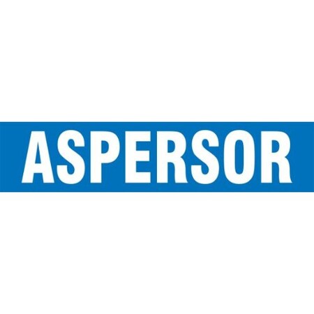 Accuform SPANISH PIPE MARKER ASPERSOR SHRPK661STF SHRPK661STF